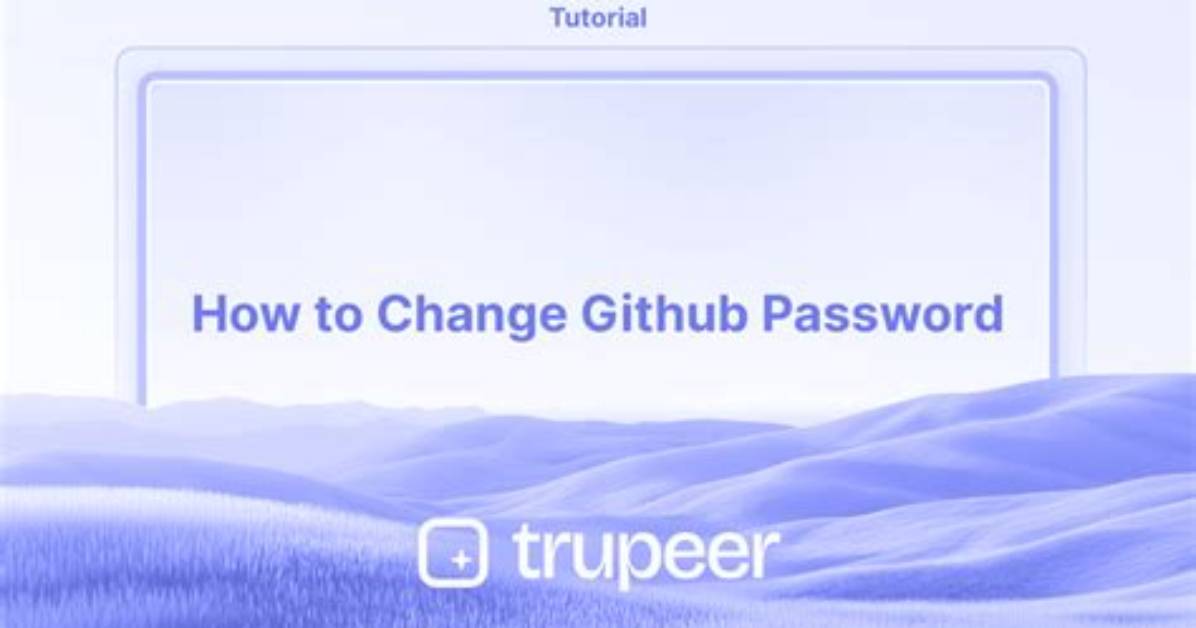How Do I Change My Github Password in Terminal?