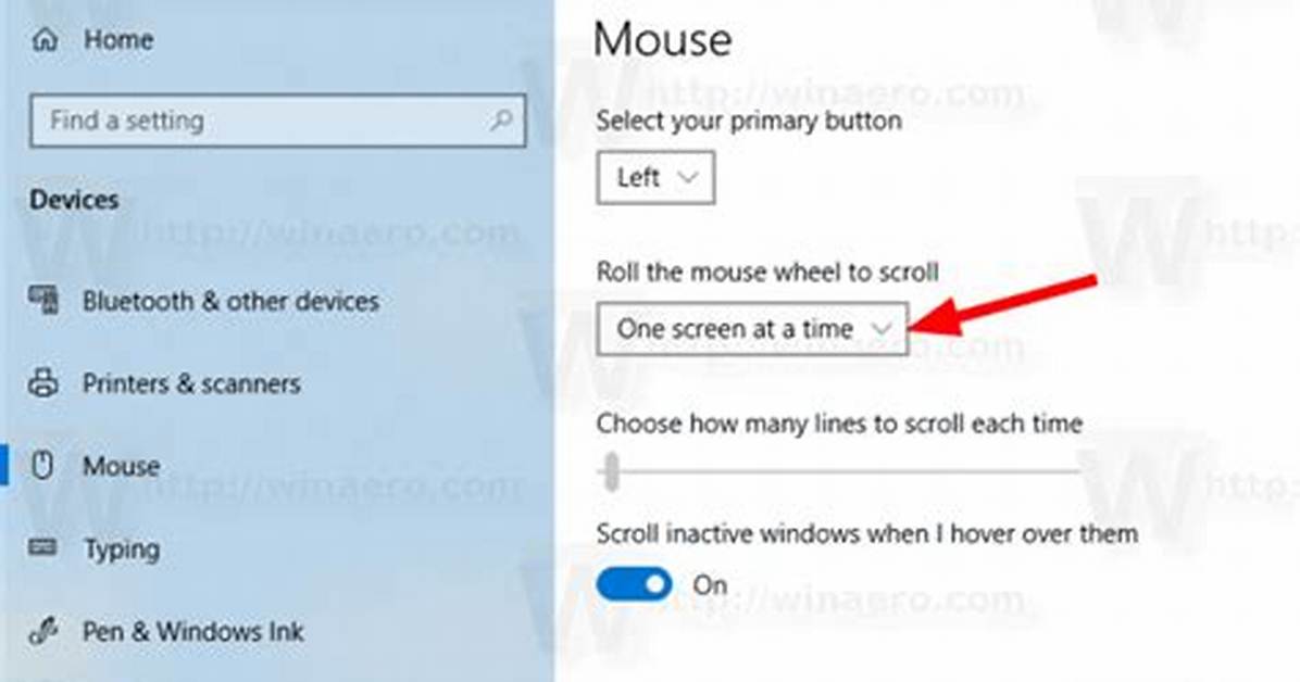 How Do I Change Scroll Settings in Windows 10?