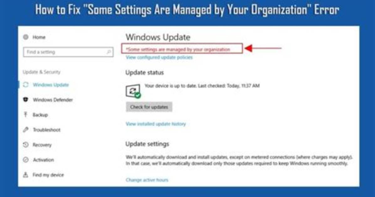 How Do I Change Settings Managed by System Administrator?