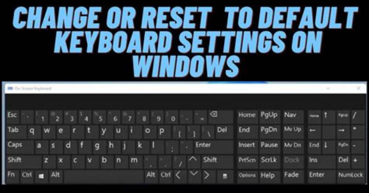 How Do I Change the Default Keyboard in Windows 7?