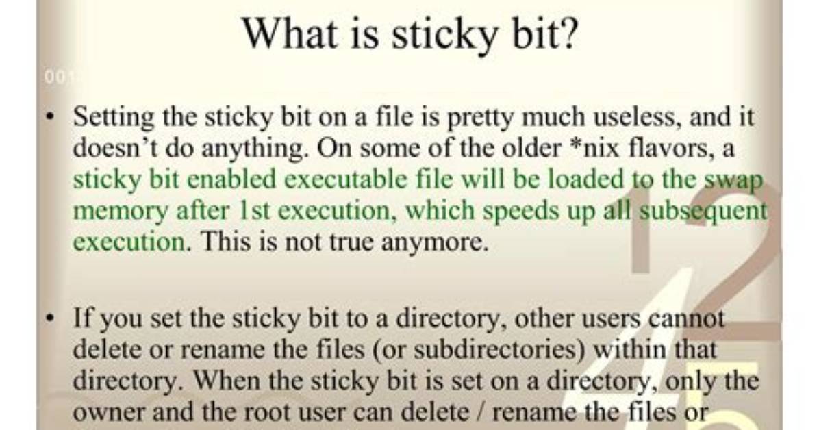 How Do I Change the Sticky Bit in Linux?