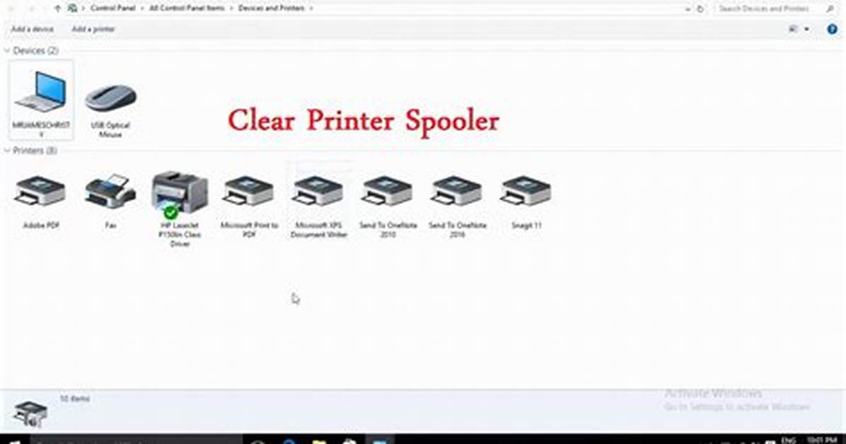 How Do I Clear the Print Spooler in Windows 7?