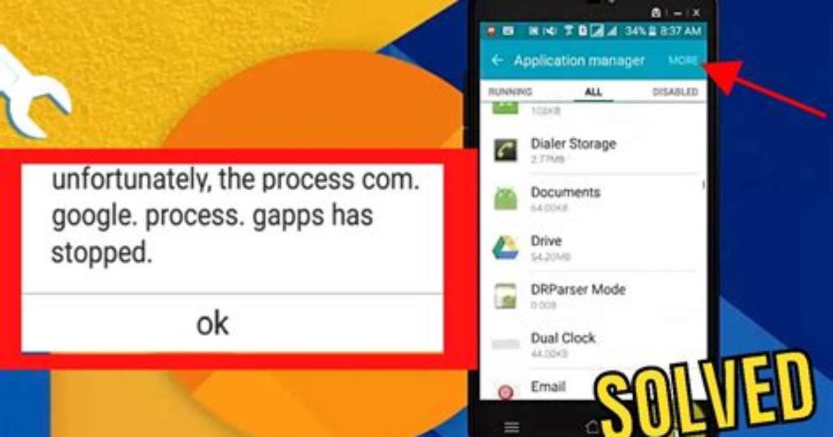 How Do I Clear Unfortunately the Process Com Android Phone Has Stopped?