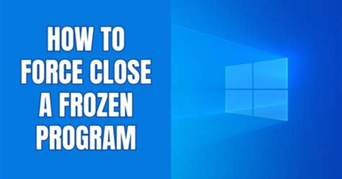How Do I Close a Frozen Program in Linux?