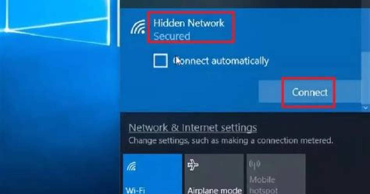 How Do I Connect to a Hidden Wireless Network in Windows 7?
