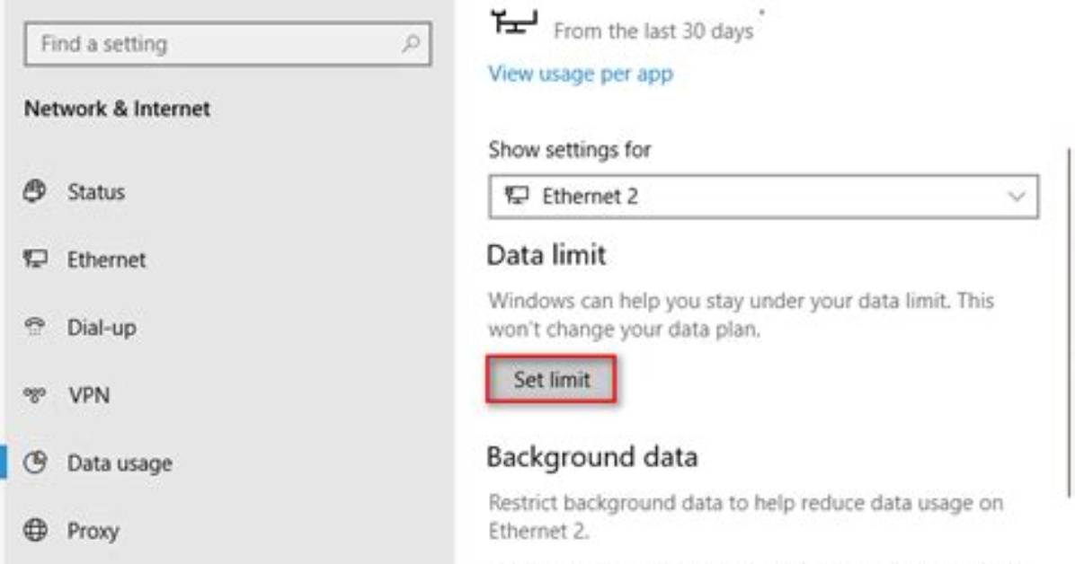 How Do I Control Data Usage on Windows 10?