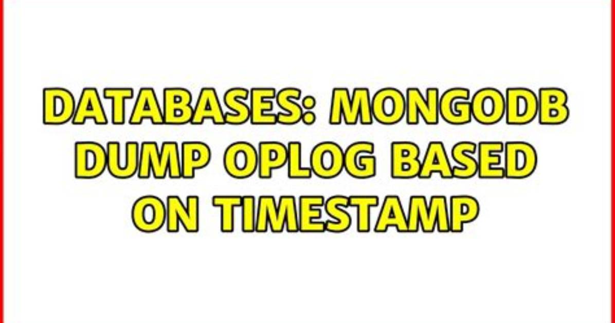 How Do I Create a Mongodb Dump of My Database?