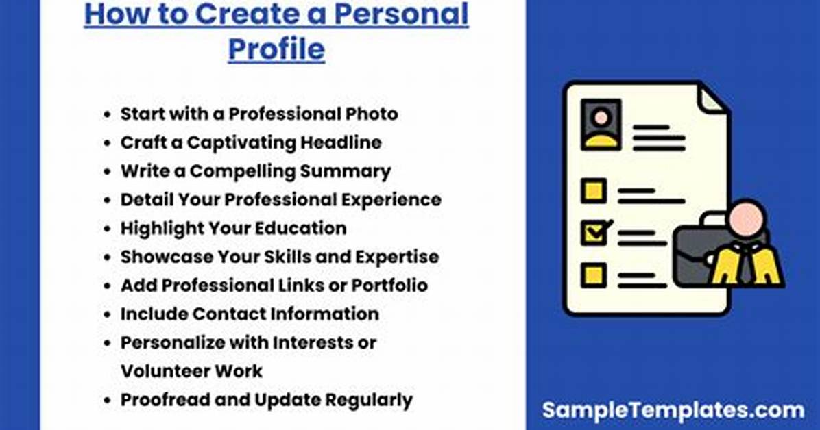 How Do I Create a Personal Profile?