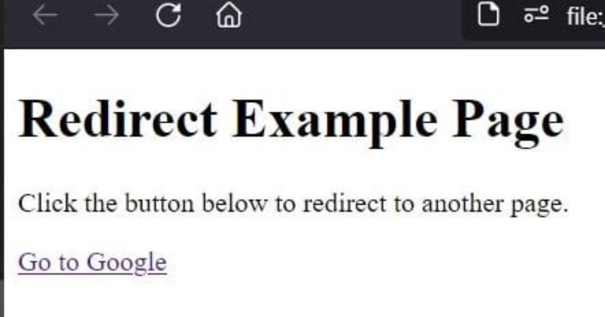 How Do I Create a Redirect Page in Html?