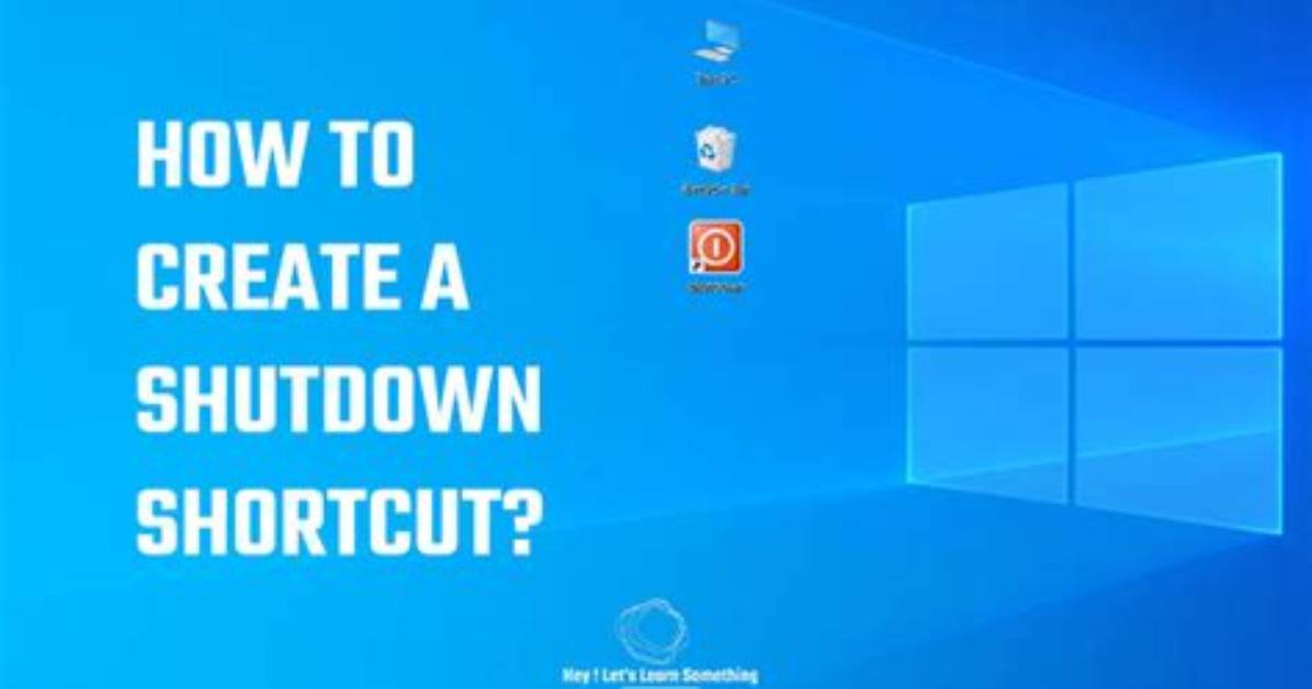 How Do I Create a Shutdown Shortcut in Windows 10?