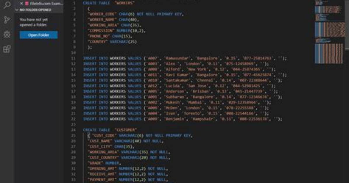 How Do I Create a Sql File in Unix?