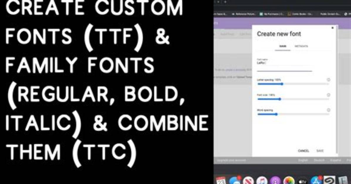 How Do I Create a Ttf File in Photoshop?