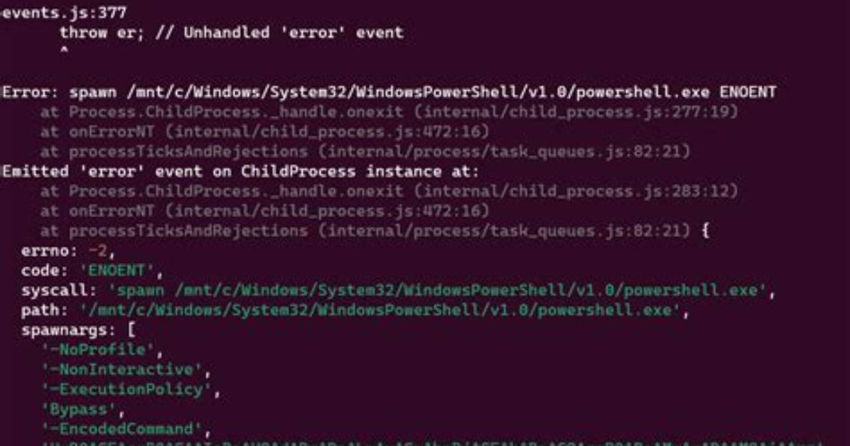 How Do I Debug "Error: Spawn Enoent" on Node. Js?