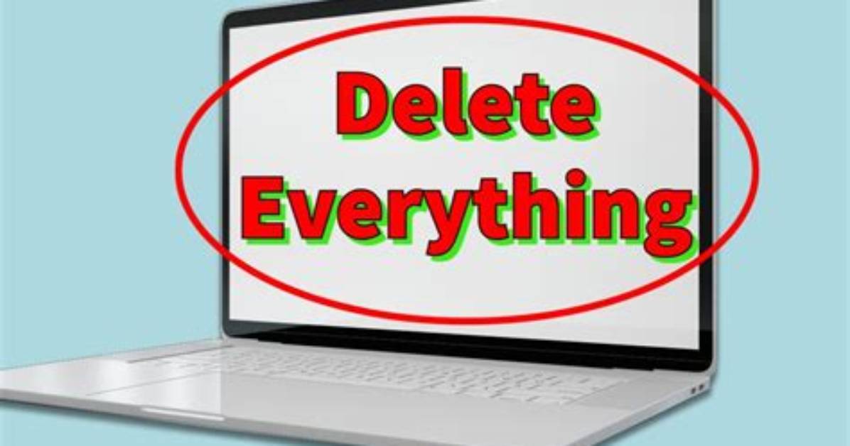 How Do I Delete Everything on My Computer Windows Xp?
