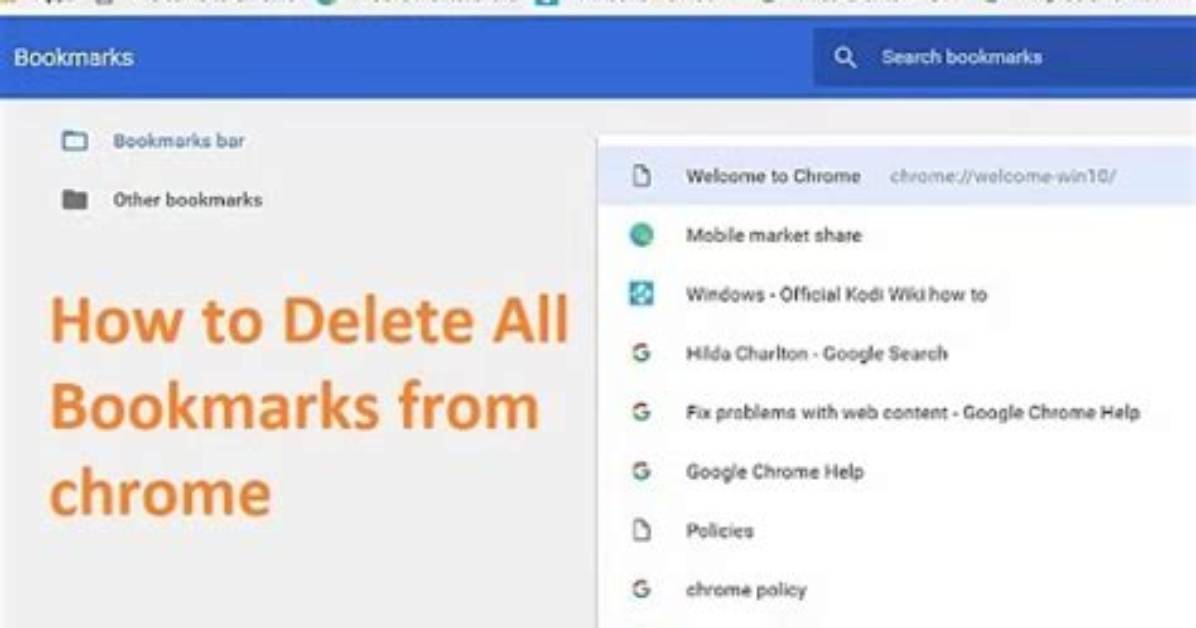 How Do I Delete Multiple Bookmarks in Windows 10?