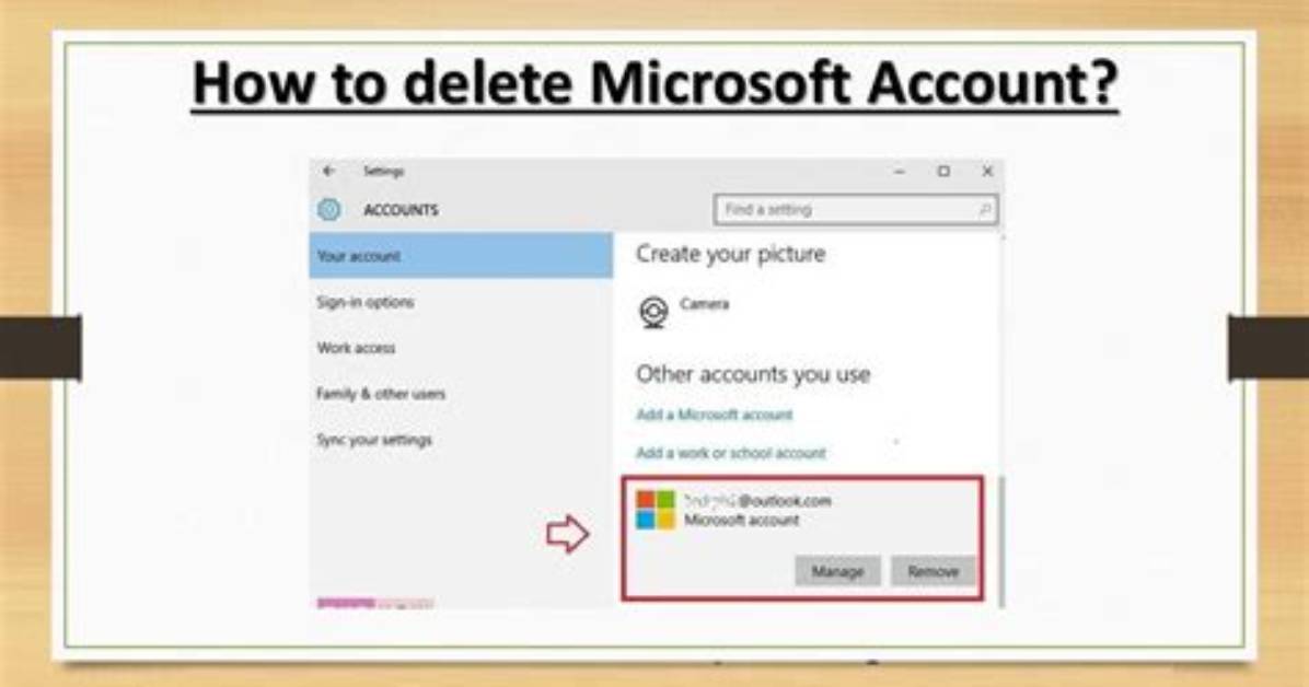 How Do I Delete My Microsoft Account Picture?