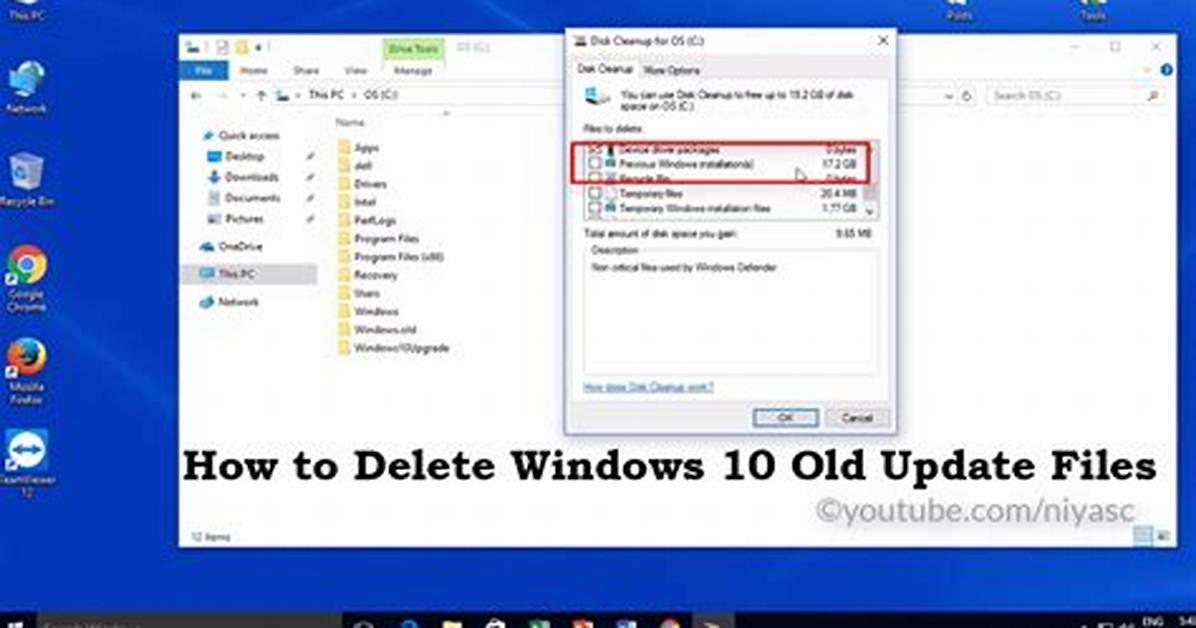 How Do I Delete Old Windows 10 Installation Files?