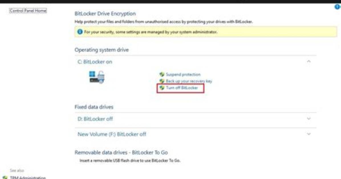 How Do I Disable Bitlocker on Hp Bios?
