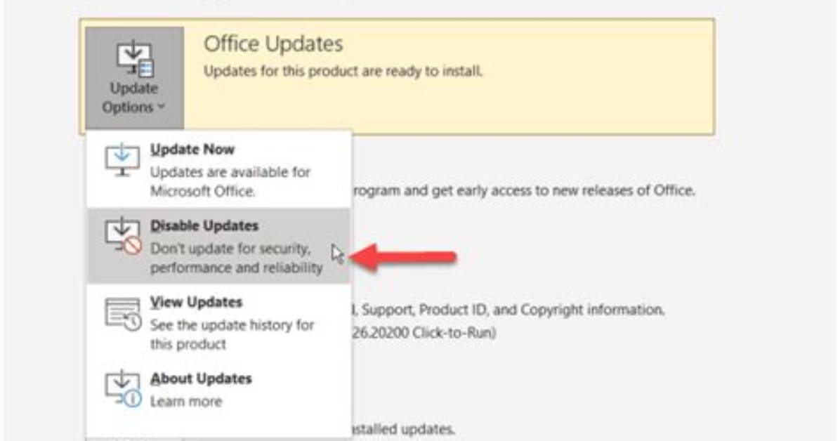 How Do I Disable Office 2007 Updates in Windows 10?