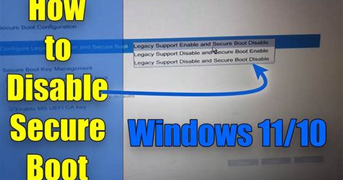 How Do I Disable Secure Boot Without Bios?