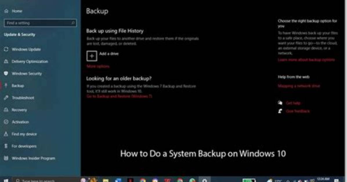 How Do I Do a System Backup in Windows 8?
