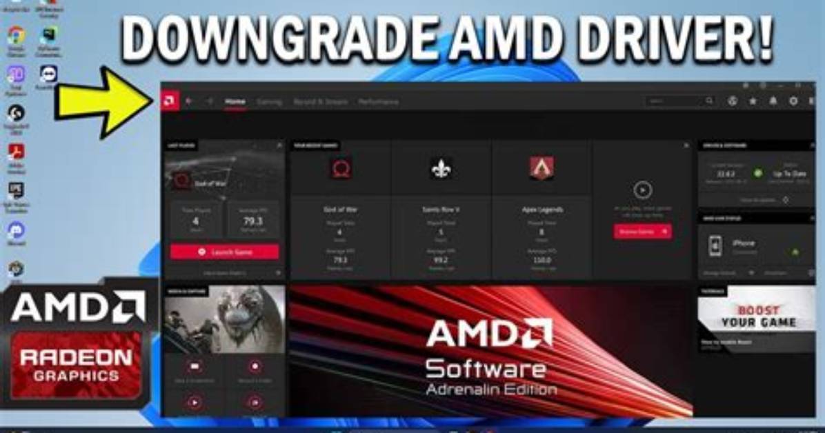 How Do I Downgrade My Amd Driver Windows 10?