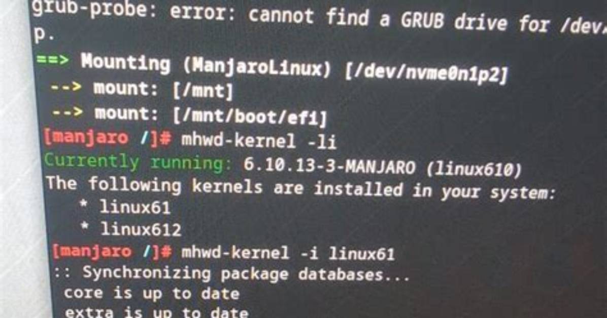 How Do I Downgrade My Kernel Manjaro?