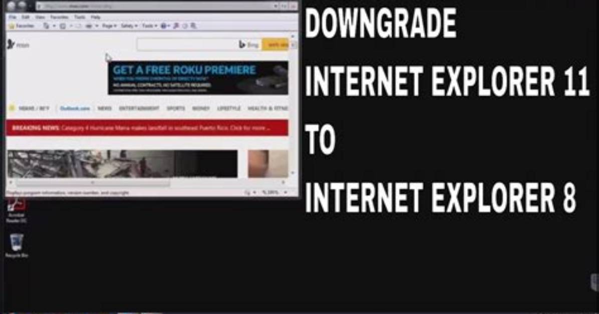 How Do I Downgrade to Internet Explorer in Windows 10?