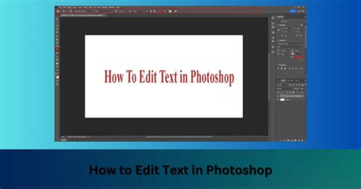 How Do I Edit Text in a Psd File?