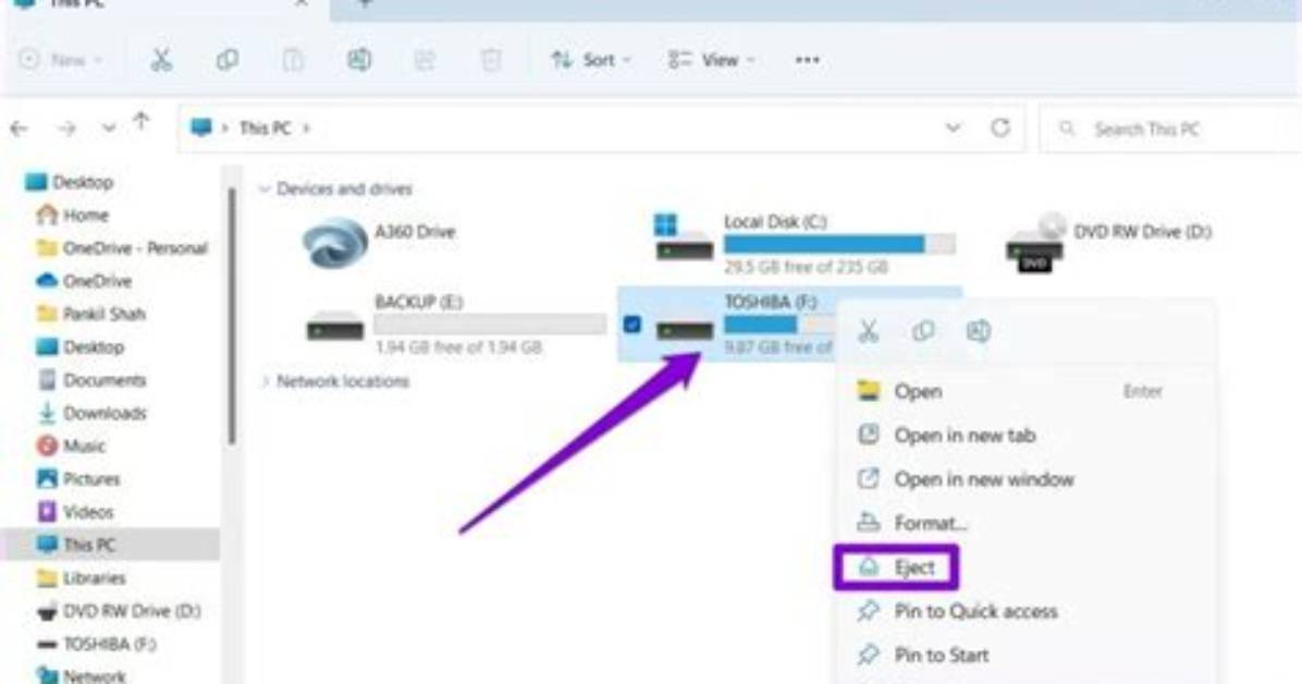 How Do I Eject a Drive in Windows 10?