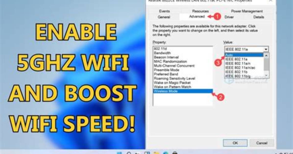How Do I Enable 5Ghz on Windows 10?