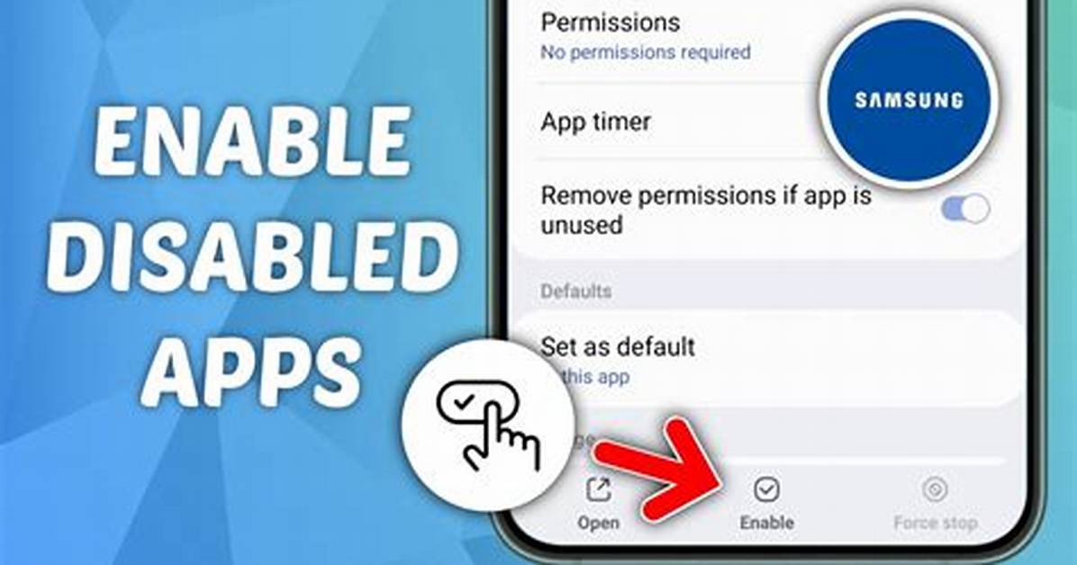 How Do I Enable a Disabled App in Windows 10?