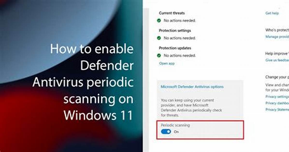 How Do I Enable Antivirus on Windows 8?