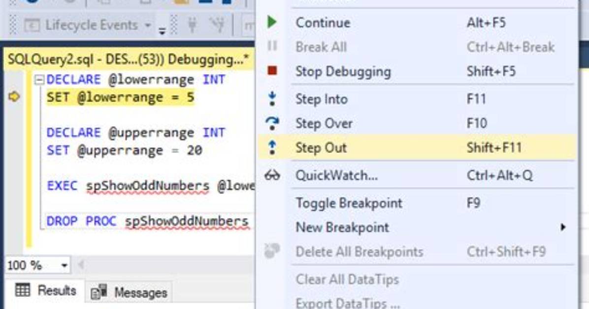 How Do I Enable Debugging in Sql Server 2012