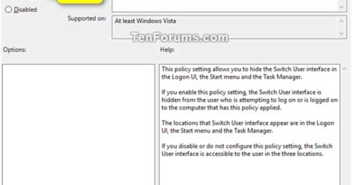 How Do I Enable Fast User Switching in Windows 7?