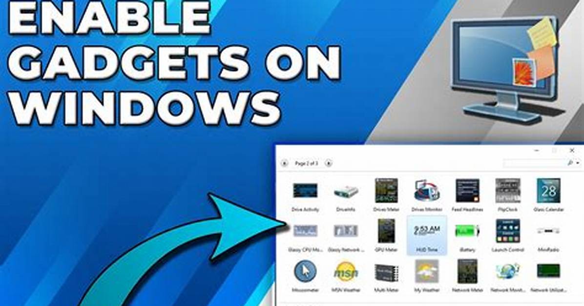 How Do I Enable Gadgets in Windows 7?