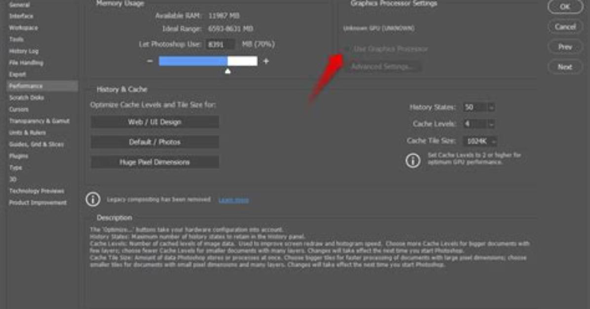 How Do I Enable Graphics Processor in Photoshop Cc?