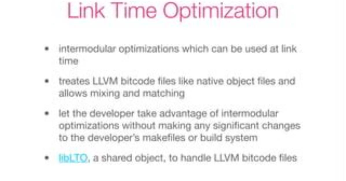 How Do I Enable Link Time Optimization (Lto) with Cmake?