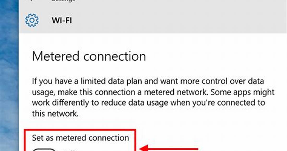 How Do I Enable Metered Connection in Windows 8?