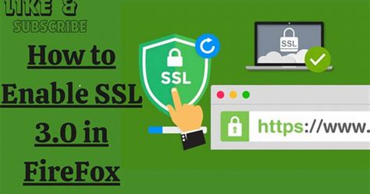 How Do I Enable Ssl in Firefox?