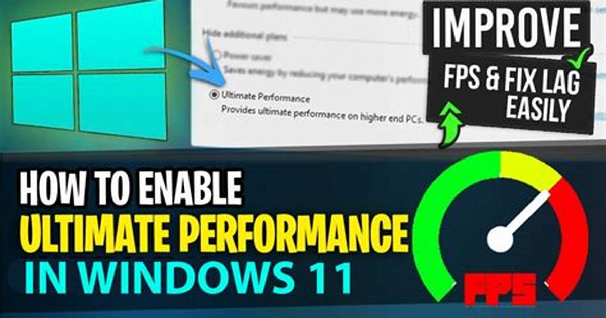 How Do I Enable Ultimate Performance in Windows 7?