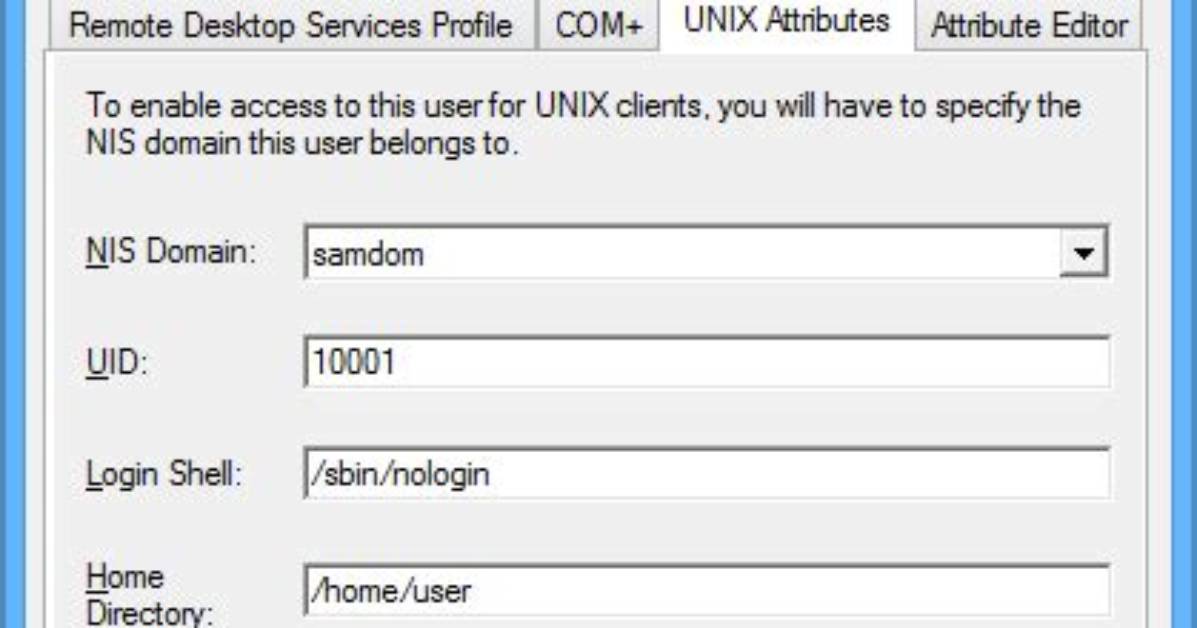 How Do I Enable Unix Attributes in Active Directory?