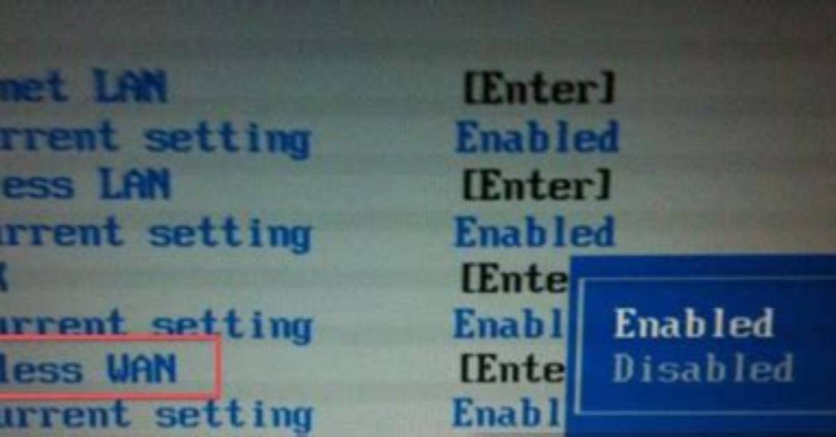 How Do I Enable Wlan in Bios?