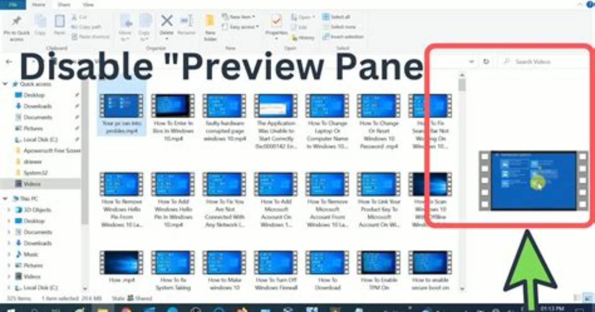 How Do I Enlarge the Preview Pane in Windows 10?