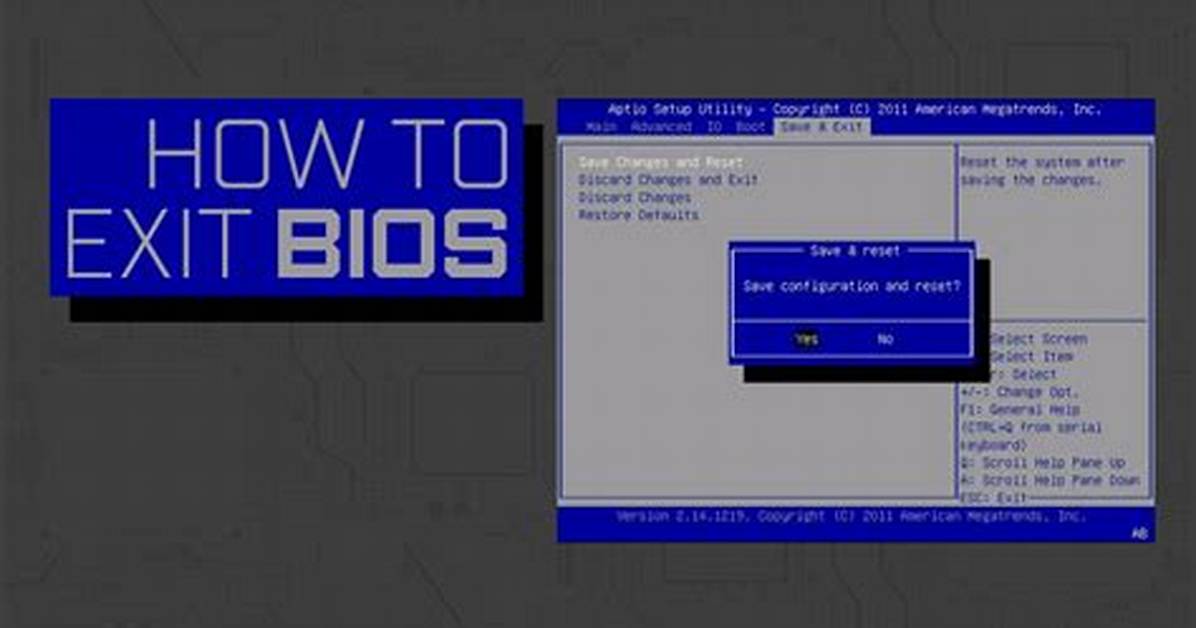 How Do I Exit Bios Mode?