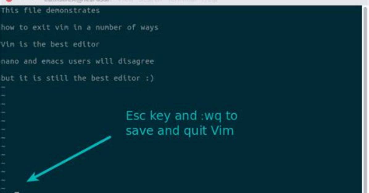 How Do I Exit Vim?