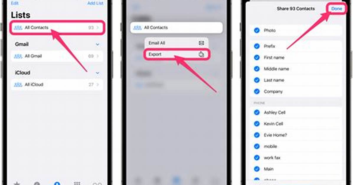How Do I Export Contacts from iPhone to Android?