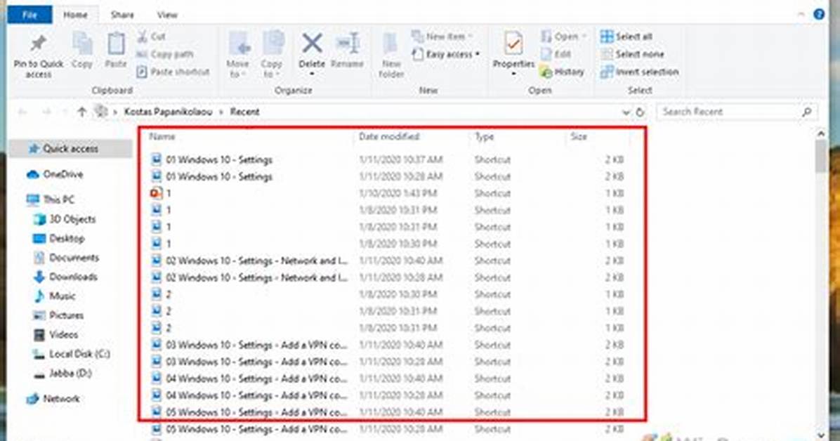How Do I Find Recently Opened Programs in Windows 10?