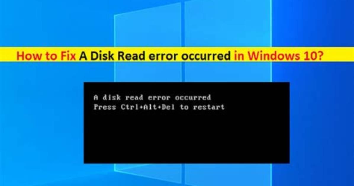 How Do I Fix a Disk Error in Windows 10?