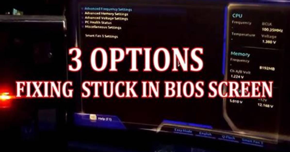 How Do I Fix a Stuck Bios?